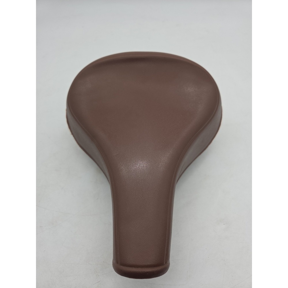 Vintage 1983 Troxel Bicycle Bike Seat. Brown Vinyl. Moscow Tennessee. 1980's